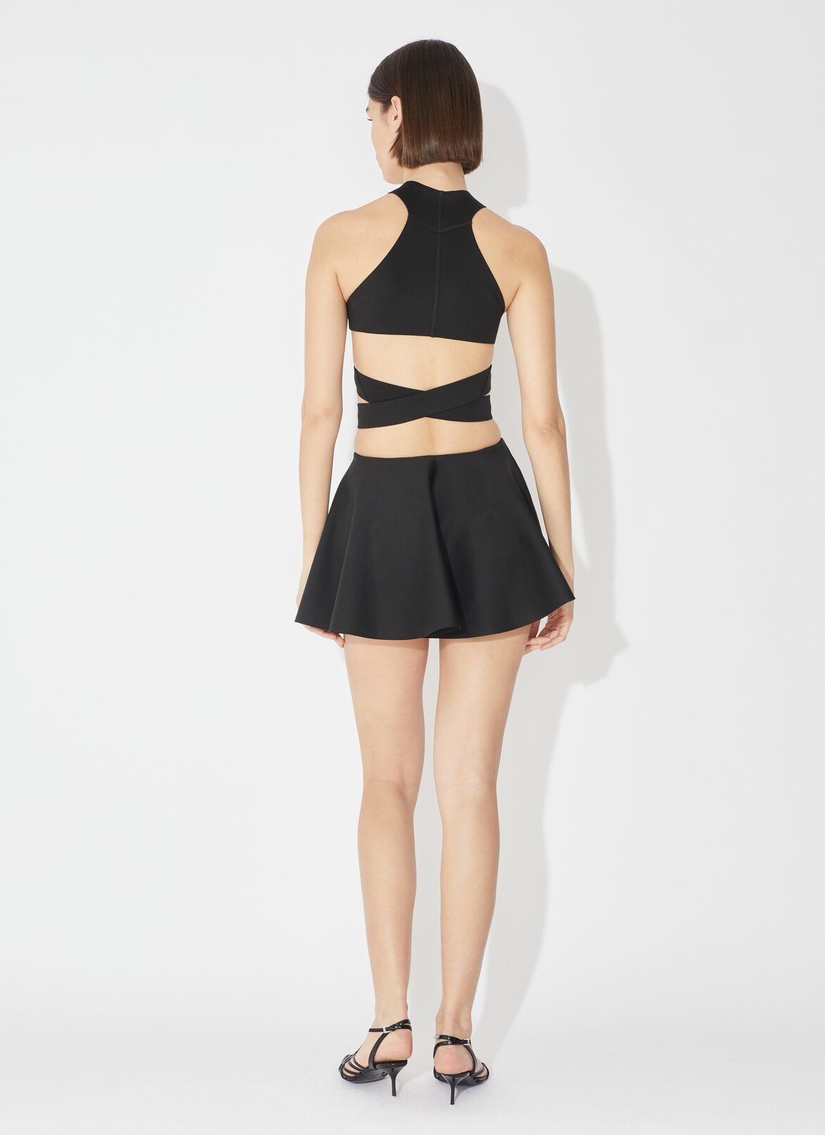 Jersey swim skirt ALAÏA BLACK JERSEY SWIM SKIRT